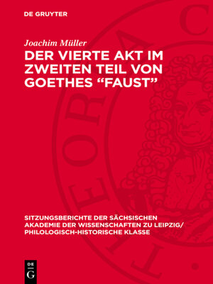 cover image of Der vierte Akt im zweiten Teil von Goethes „Faust"